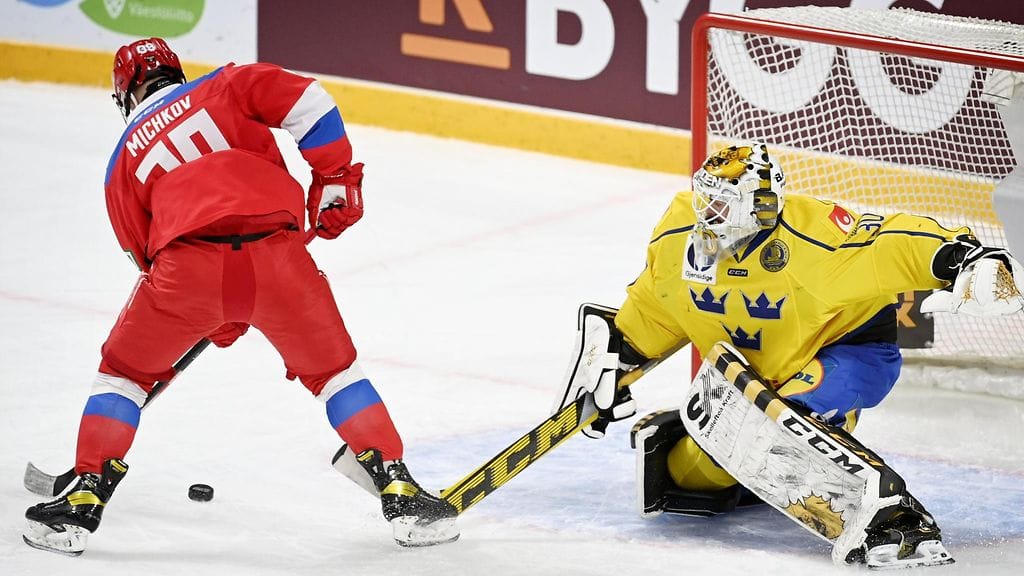 Venäjän 16-vuotias Matvei Michkov säväytti Karjala-turnauksen ottelussa Ruotsia vastaan.