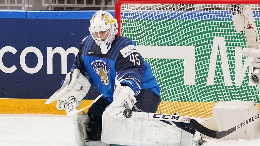 Jussi Olkinuora palaa Leijonien maalille Ruotsia vastaan. Arkistokuva.