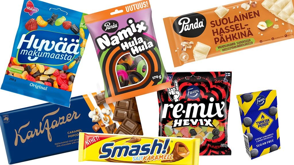 Fazerin, Pandan ja Cloettan uutuuksia alkuvuoteen 2022.