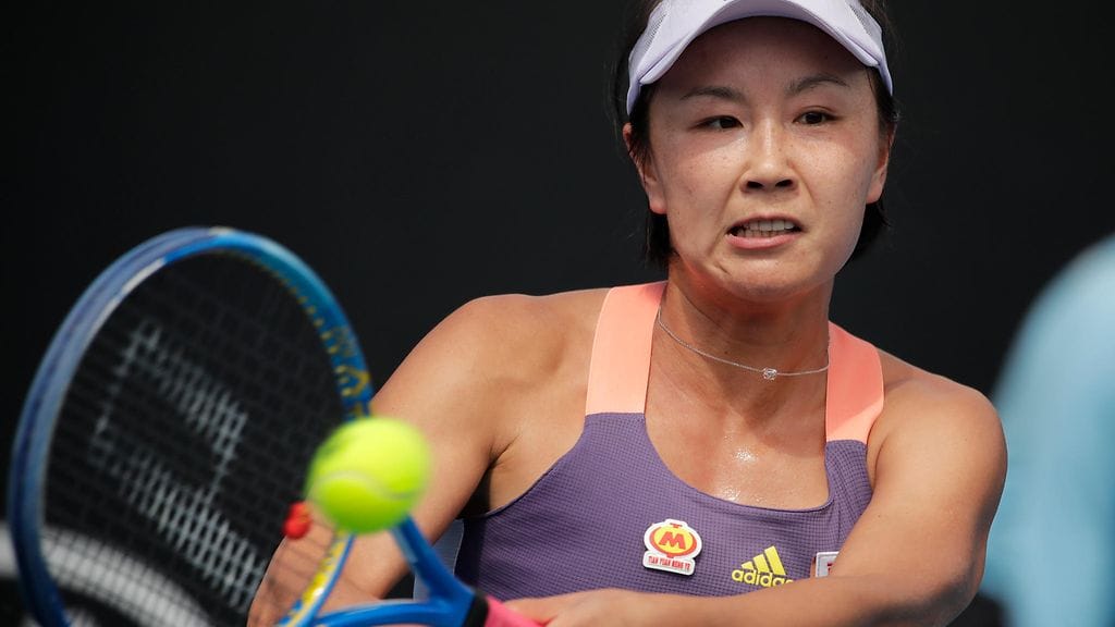 Peng Shuai Australian avoimissa 21. tammikuuta 2020.
