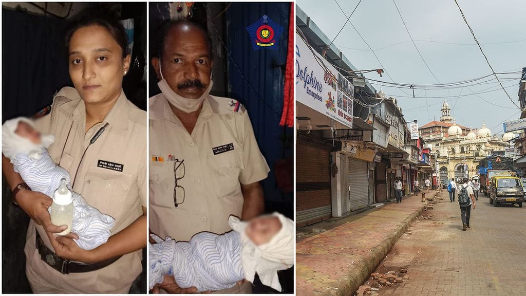 Viiskuinen vauva pelastettiin viemäristä Intiassa. Kuva: Intian poliisi