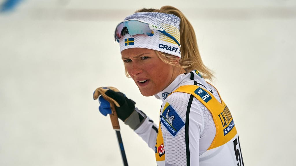 Ruotsin Frida Karlsson ei katsonut hyvällä venäläisvalmentajan kommenttia.