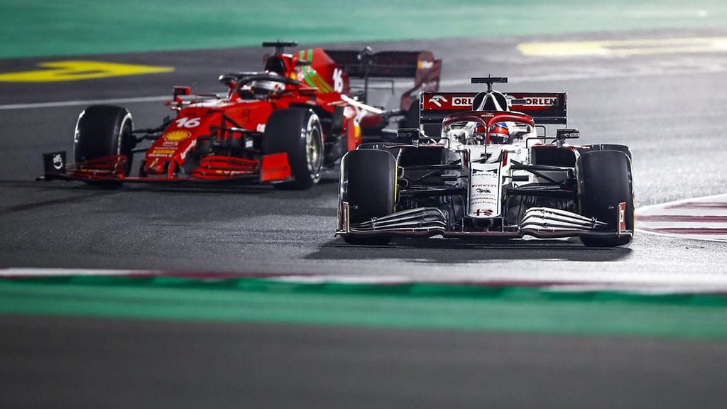 Kimi Räikkönen on ollut F1-kauden ahkerimmista ohittajista.