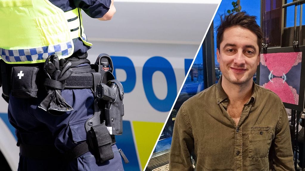 Diamant Salihu (oikealla) on haastatellut teoksessaan Tills alla dör rikollisjengien välisissä yhteenotoissa kuolleiden omaisia, jengiläisiä ja viranomaisia. Teosta varten Salihu on seurannut vuosia Ruotsin jengirikollisuutta.