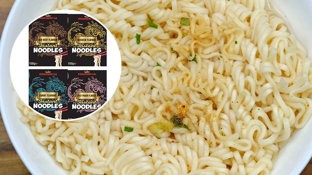 Nuudeleita vedetään myynnistä. Isompi kuva kuvituskuva.