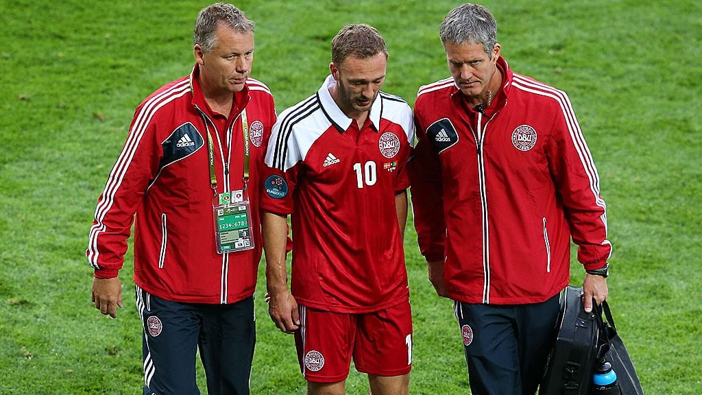 Dennis Rommedahl loukkaantui Portugali-ottelussa.