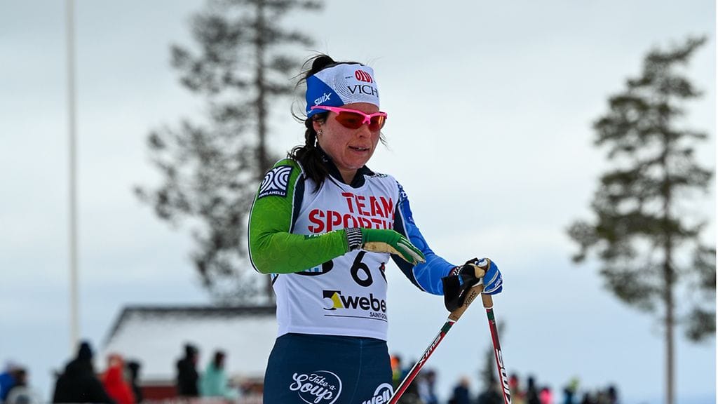 Krista Pärmäkoski oli Rukan sprintin karsinnan paras suomalainen. Arkistokuva.