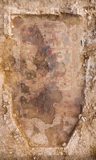 Historiallinen mosaiikki Englannista