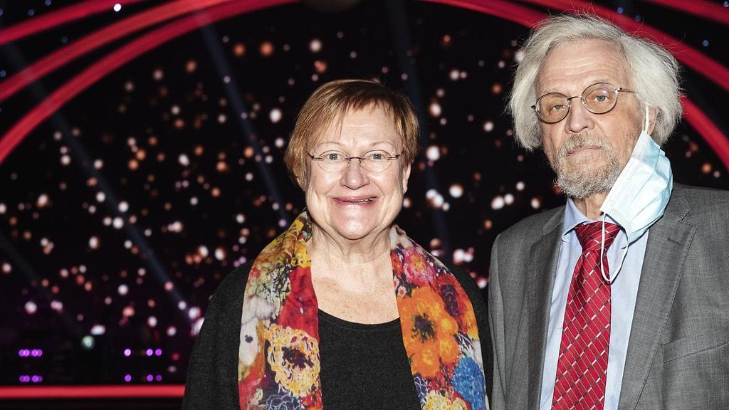 Tarja Halonen ja Pentti Arajärvi