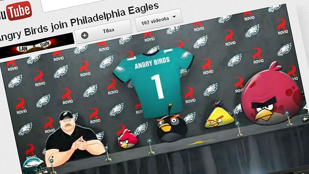 Angry Birds -nelikko on Philadelphia Eaglesin uusin hankinta.