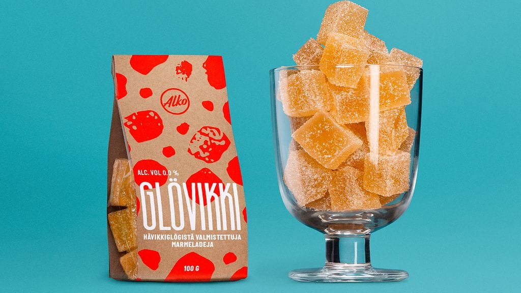 Alko maistattaa joulukuussa asiakkailla kehittelemäänsä Glövikkiä, eli hävikkiglögistä valmistettua glögimarmeladia.