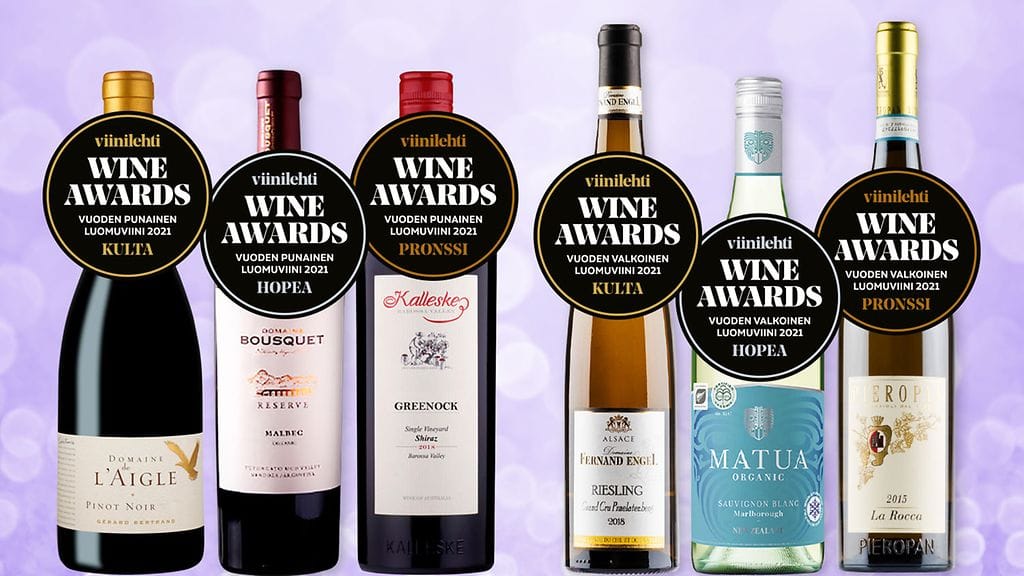 Viinilehden asiantuntijat maistelivat sokkona yli 200 valkoista ja punaista luomuviiniä ja löysivät joukosta parhaat.