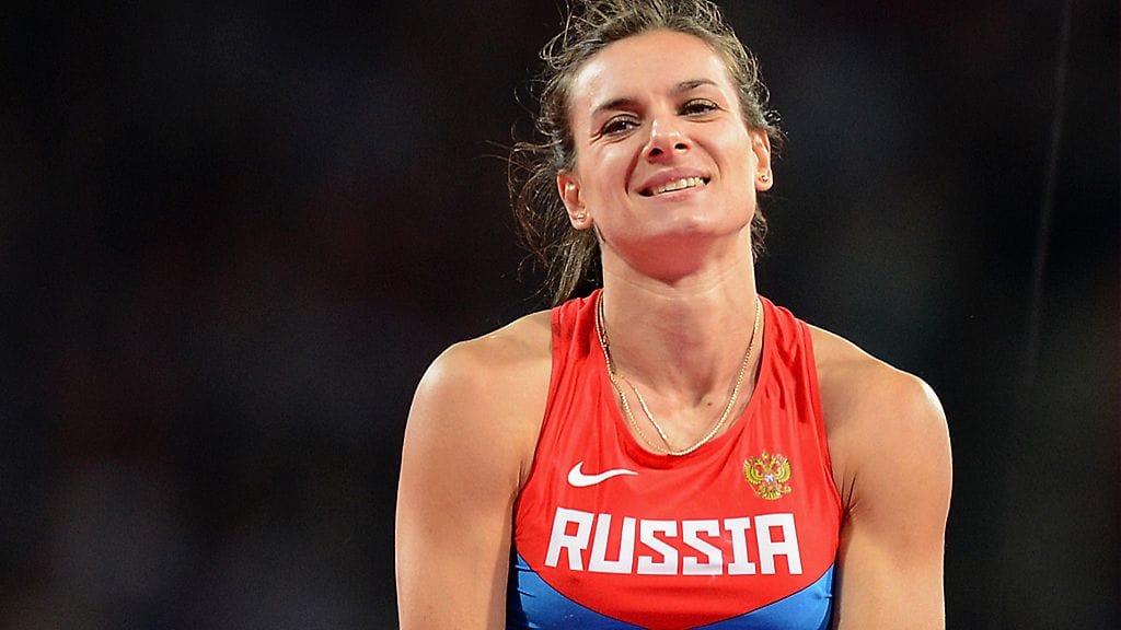 Jelena Isinbajeva on kaksinkertainen olympiavoittaja ja kolminkertainen maailmanmestari.