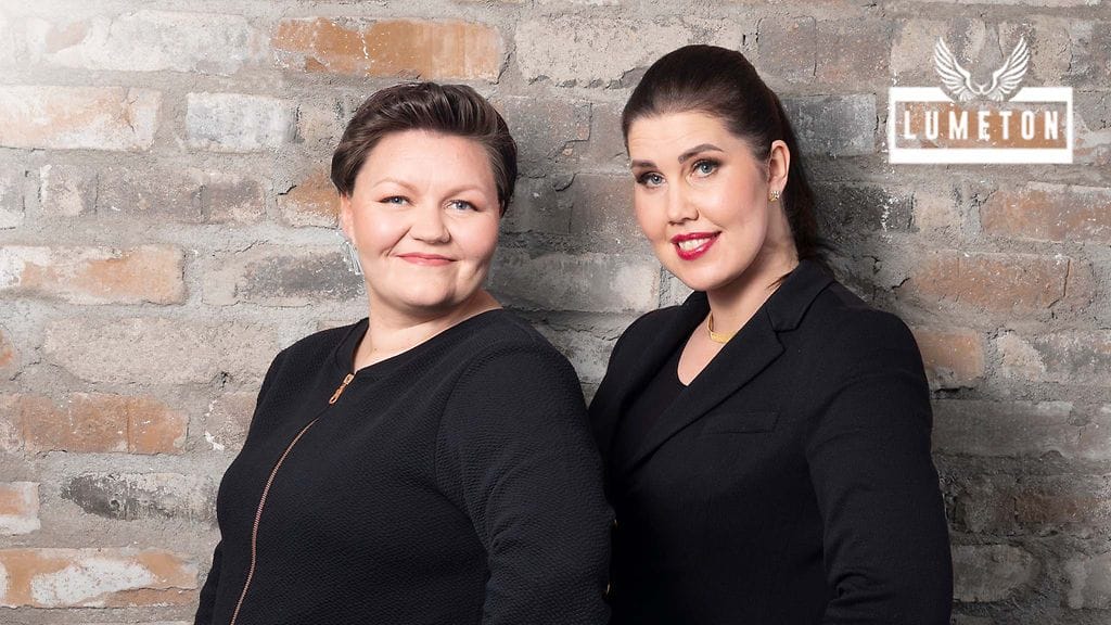 Lumetonin perustajat Anne Rantala ja Sini Roine