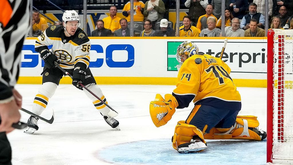 Erik Haula pelasi entistä seuraansa Nashvillea vastaan.