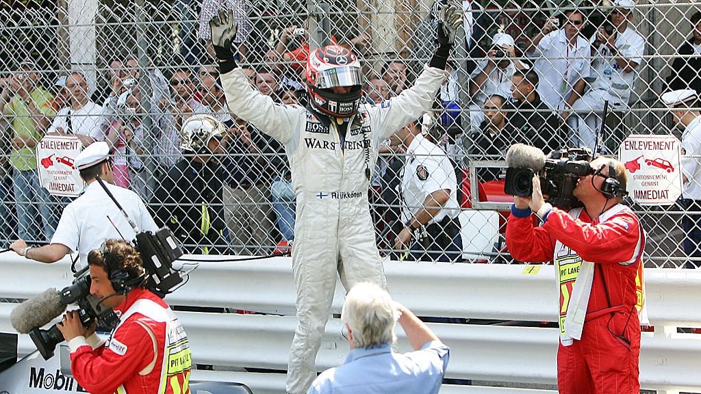Kimi Räikkönen juhli Monacossa 2005