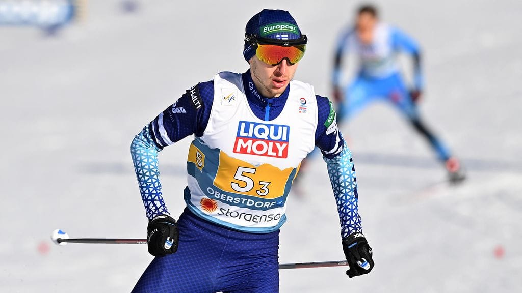 Ilkka Herola oli vireessä hiihtoladulla.