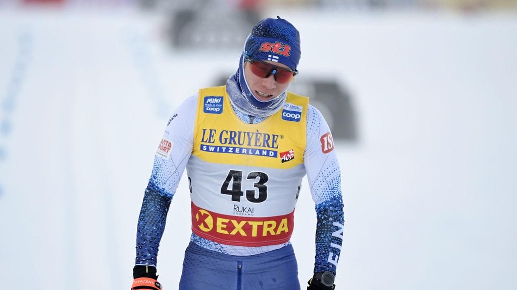 Lauri Vuorinen hiihti perjantain sprintissä uransa parhaan sijoituksen oltuaan viides. Arkistokuva.