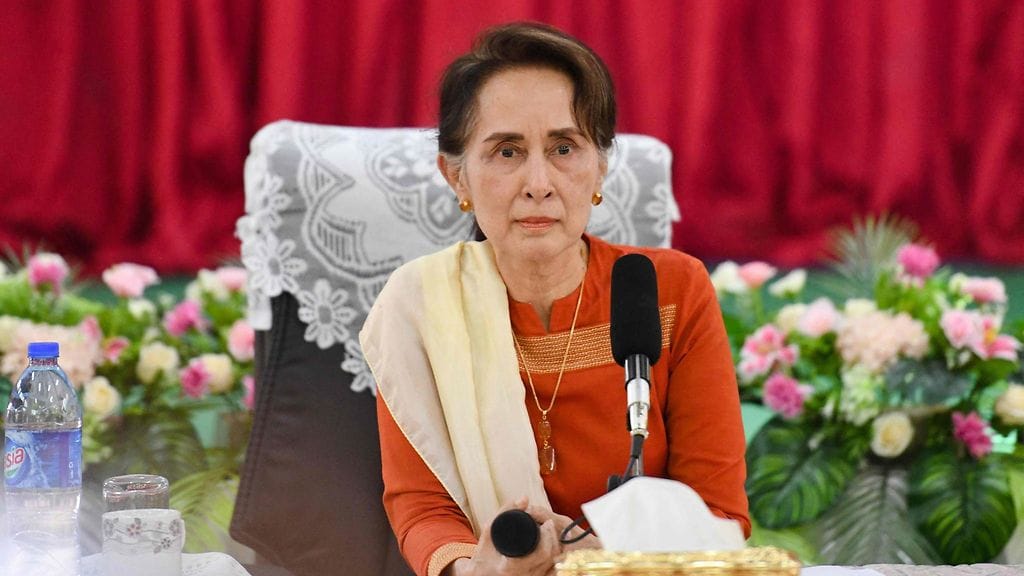 Aung San Suu Kyi maaliskuussa 2019.