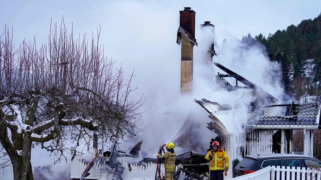 Talo syttyi palamaan maanantaina.