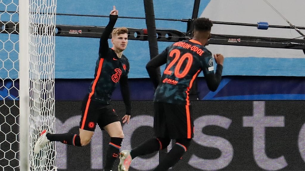 Chelsean Timo Werner maalasi Zenitiä vastaan kahdesti.