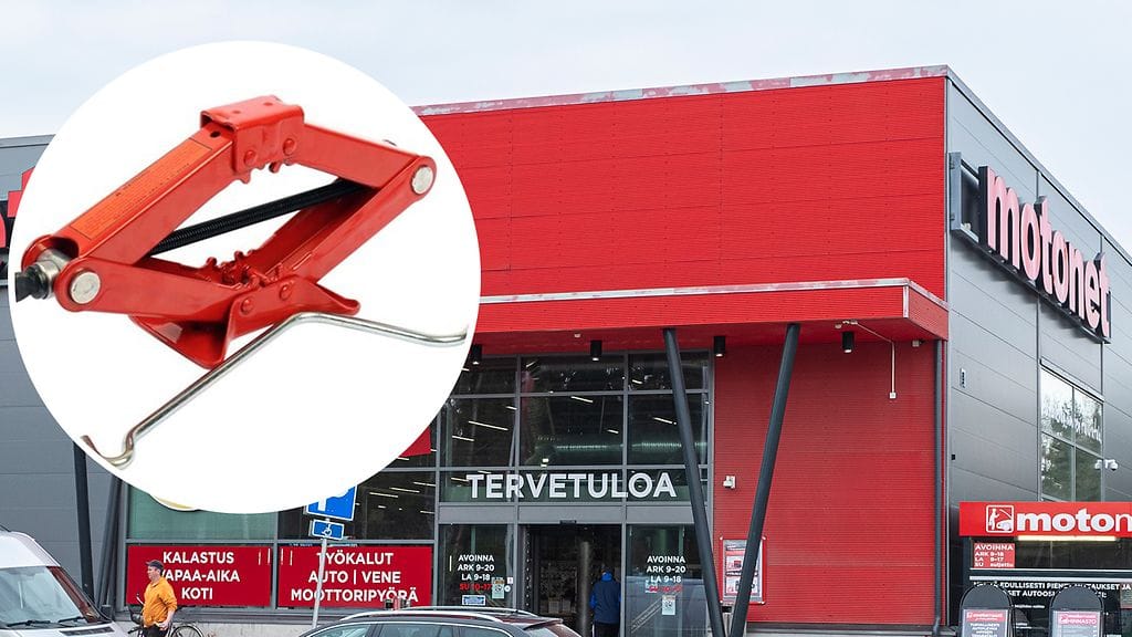 Motonetissä myyty haitaritunkki vedetään myynnistä vakavan puristumis- tai murskautumisvaaran vuoksi.