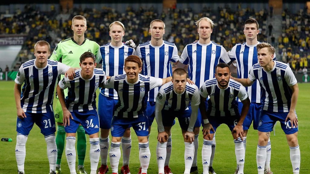 HJK:n eurokausi päättyi 0-3-tappioon LASK Linzille. Kuva HJK:n vieraspelistä Maccabi Tel Avivia vastaan.