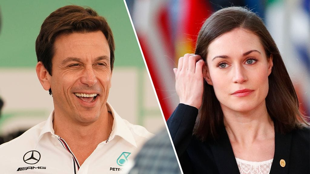 Toto Wolff ja Sanna Marin.