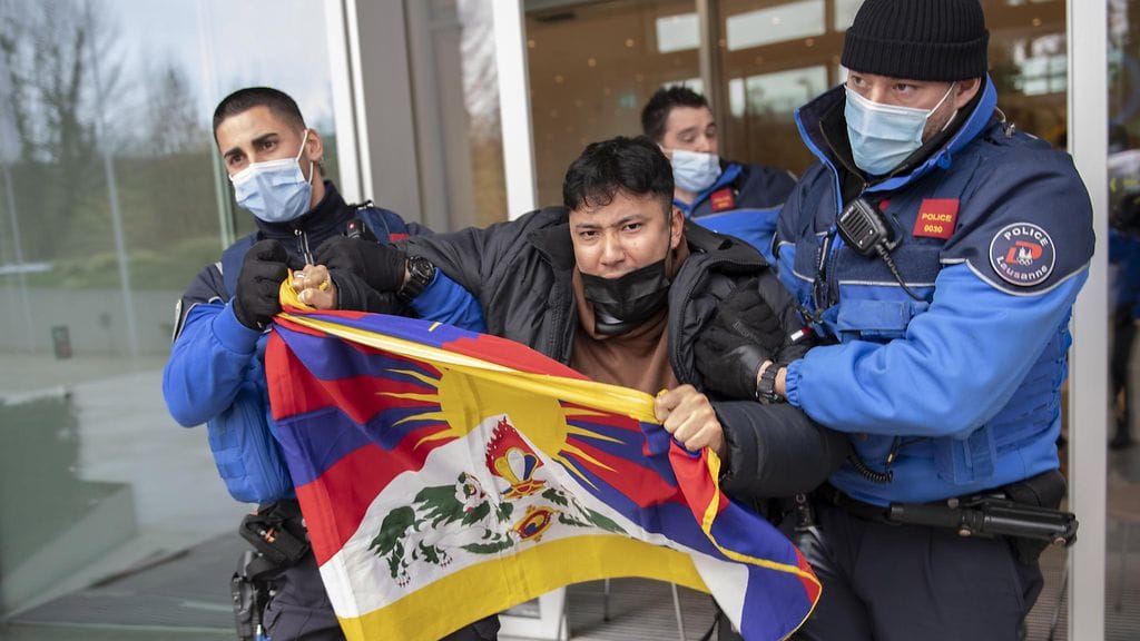AOP Tiibet Lausanne KOK protesti
