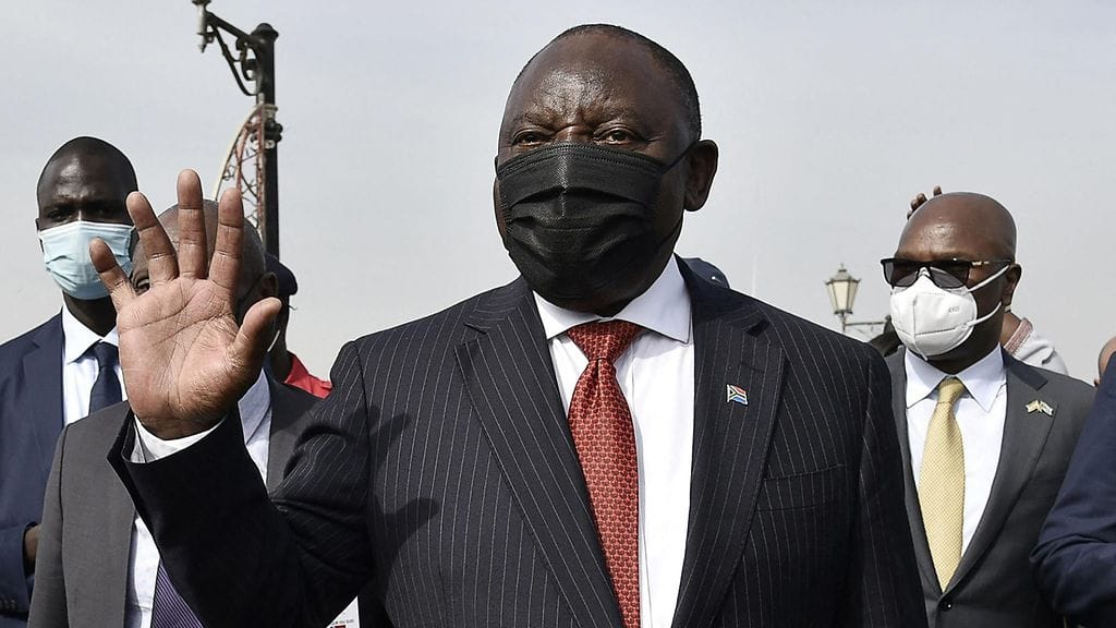 Etelä-Afrikan presidentti Cyril Ramaphosa.