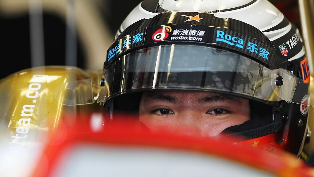 Ma Qinghua F1-auton ohjaamossa