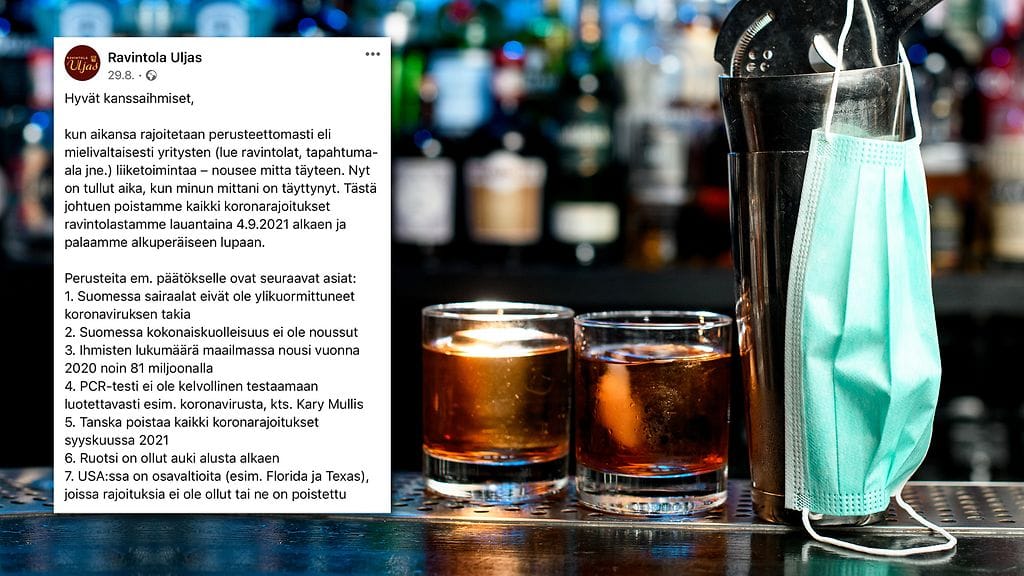 Turub kaupungin virasta irtisanottu Teuvo Kauppi on käynyt sitkeää taistoa viranomaisia vastaan rikkomalla koronaravoituksia omistamassaan Uljas-ravintolassa.