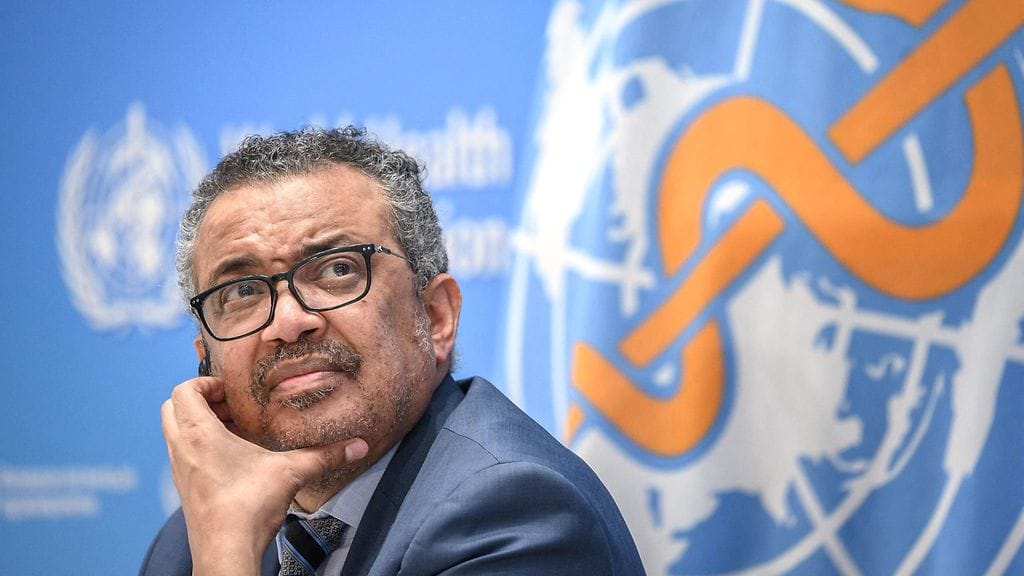 Maailman terveysjärjestön WHO:n johtaja Tedros Adhanom Ghebreyesus.
