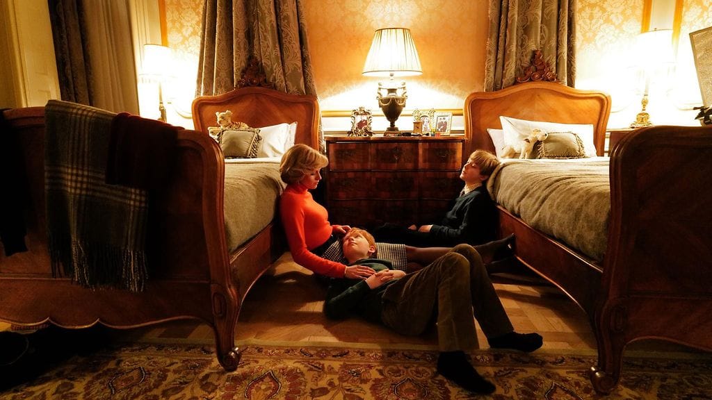 Spencer (2021): Kristen Stewart, Jack Nielen, Freddie Spry (Diana, William, Harry)