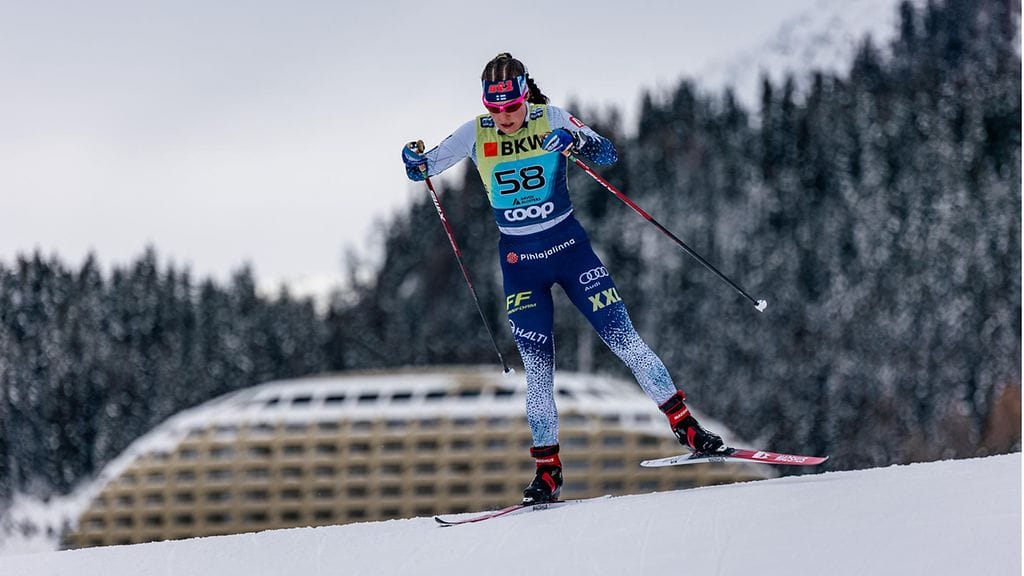 Krista Pärmäkoski sijoittui sprintissä 18:nneksi.