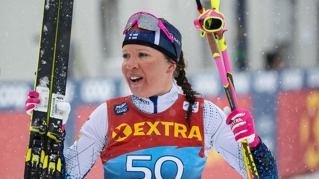Kerttu Niskanen jatkaa maastohiihton Tour de Skin kakkospaikalla.