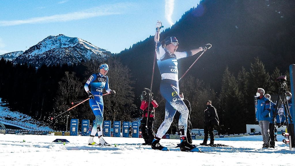 Johanna Matintalo tuuletti riehakkaasti ensimmäistä maailmancupin palkintokorokesijoitustaan.