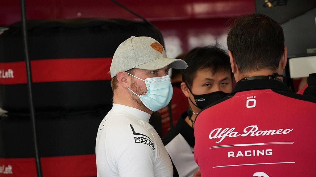 Valtteri Bottas oli joulukuussa testaamassa Alfa Romeota.