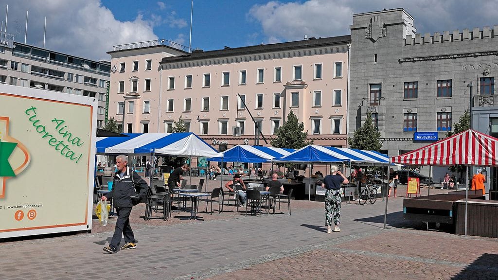 Lahden kaupunkikuvaa kesällä 2020.