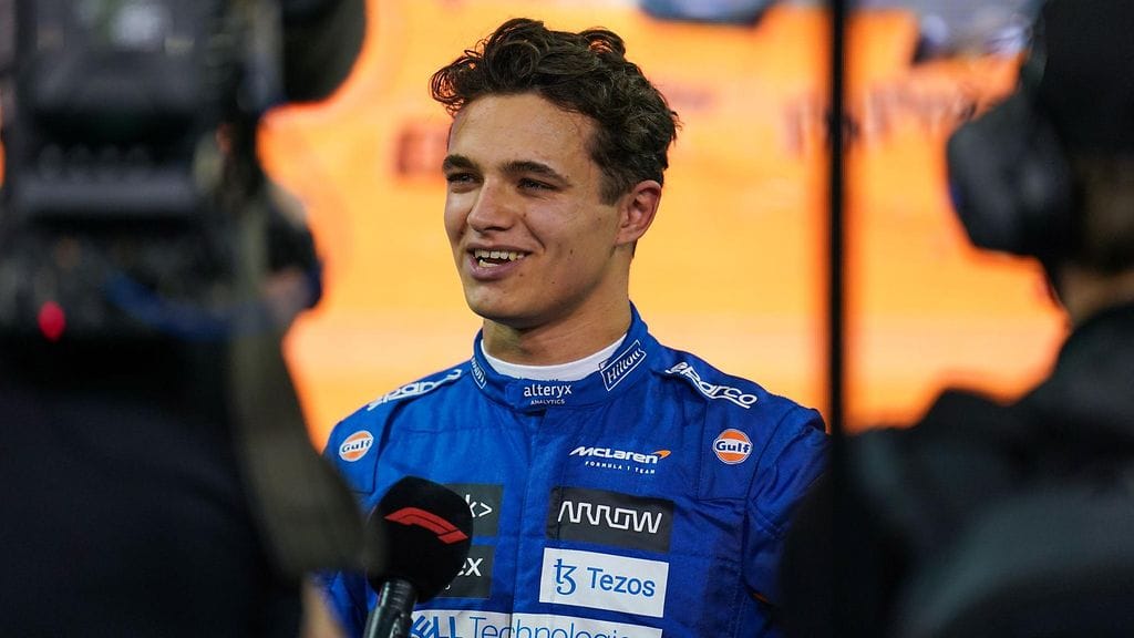Lando Norris ajaa F1-sarjassa McLarenilla.