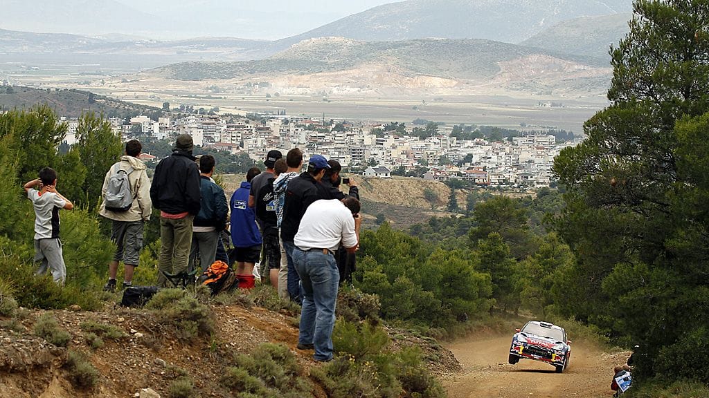 Sebastien Loeb vauhdissa Kreikan MM-rallissa.