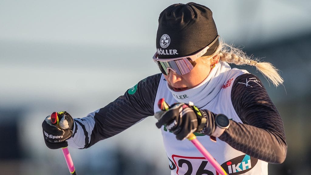 Kaisa Mäkäräinen oli tositoimissa perjantaina Imatralla SM-parisprintissä.