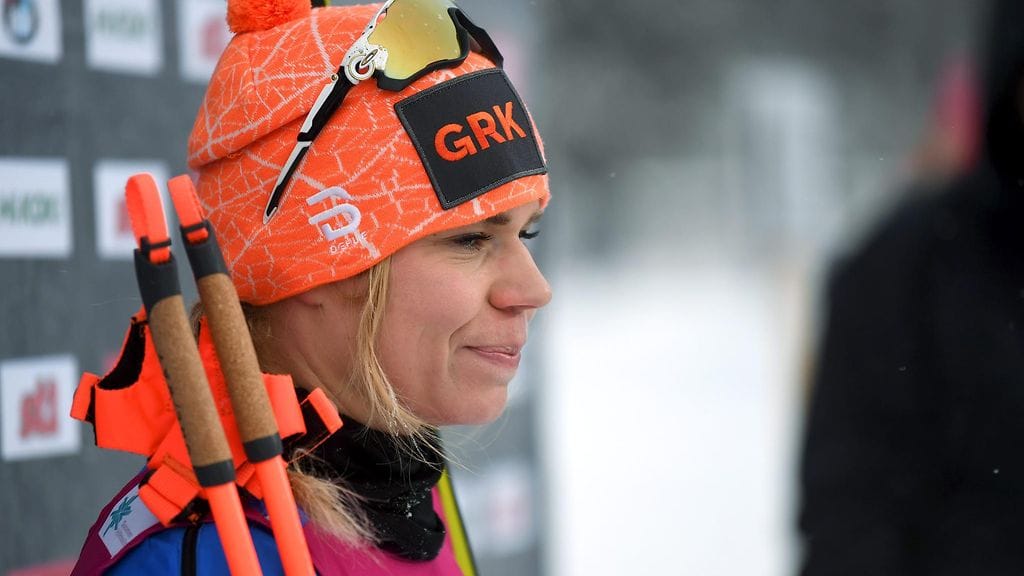 Jasmi Joensuu SM-hiihdoissa Imatralla.