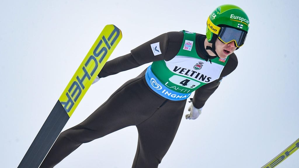 Otto Niittykoski maailmancupissa Lahdessa tammikuussa 2021.