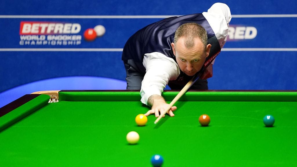 Mark Williams MM-kisoissa viime keväänä.