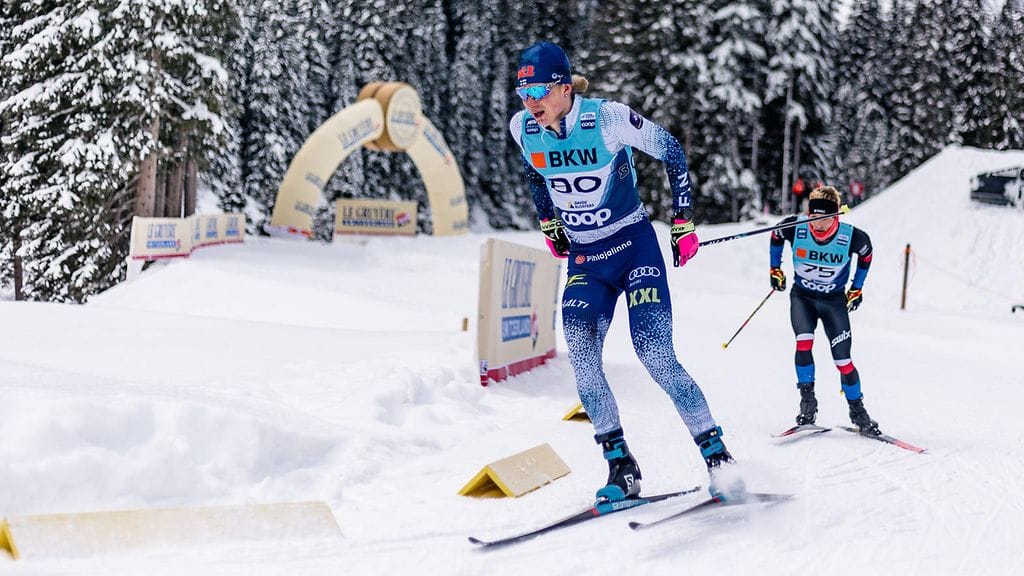 Remi Lindholm Davosin maailmancupissa viime joulukuussa.