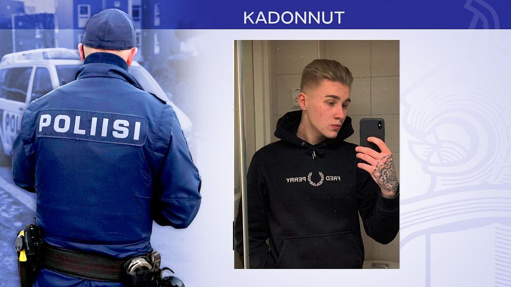 Poliisin julkaisema kuva kadonneesta Eetu Suonkannasta.