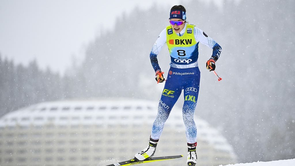 Jasmin Kähärä vei naisten viimeisen paikan maastohiihdon olympiajoukkueesta.