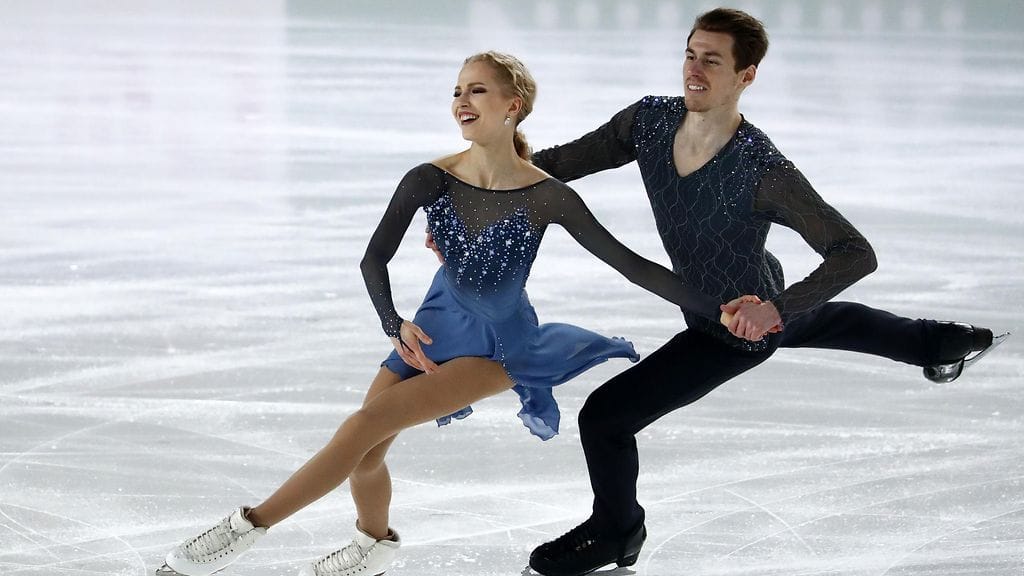 Juulia Turkkila ja Matthias Versluis kilpailemassa Ranskassa viime marraskuussa.