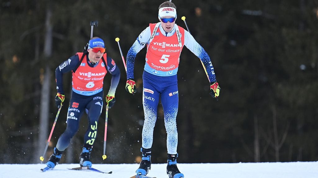 Tero Seppälä lähti Ruhpoldingissa takaa-ajoon viidentenä ja sijoittui kolmanneksitoista.